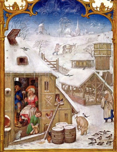 February: Peasant Life, from 